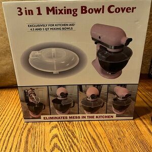 Exclusively for Kitchen Aid 4.5 And 5 Qt. Mixing Bowls, 3 in 1 Splatter Cover